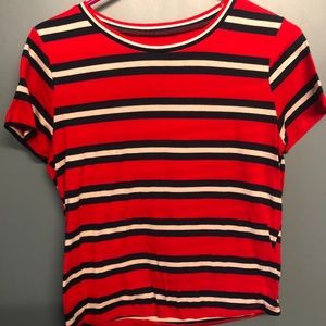 charlotte russe striped t-shirt